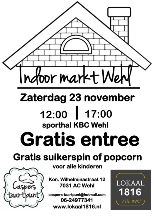 Indoor markt Wehl 23 november 2024