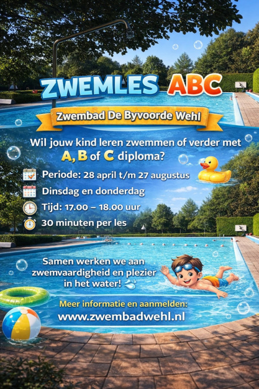 “Zwemlessen starten weer!”  